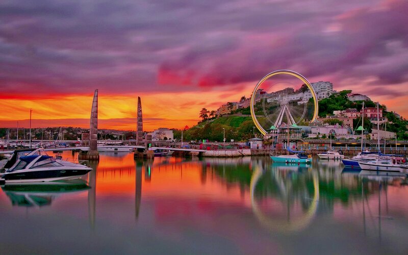 Harbor with Ferris Wheel