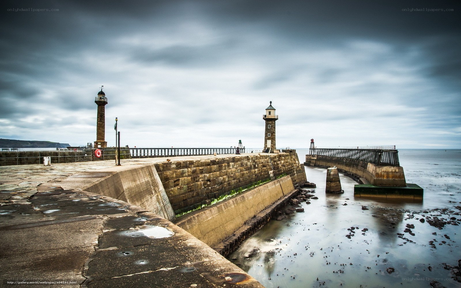 Harbour with lighthouses