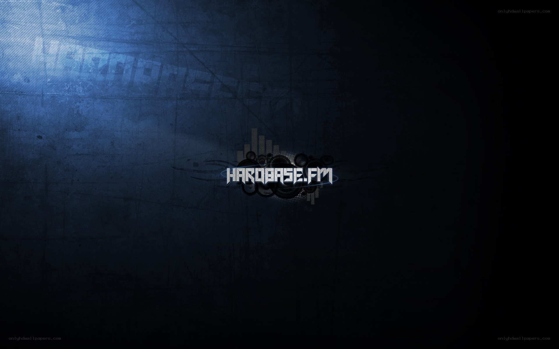 Hardbase FM logo on dark background