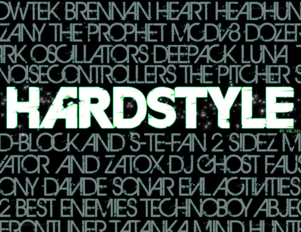 Hardstyle music artists collage