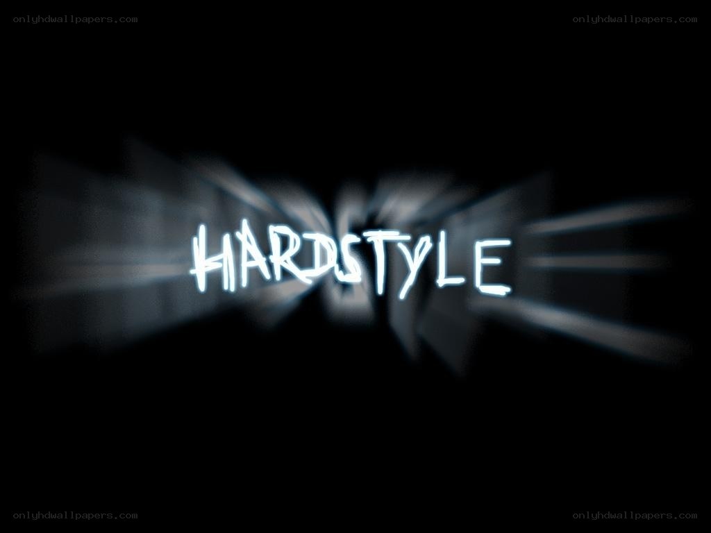 Hardstyle text with light effects