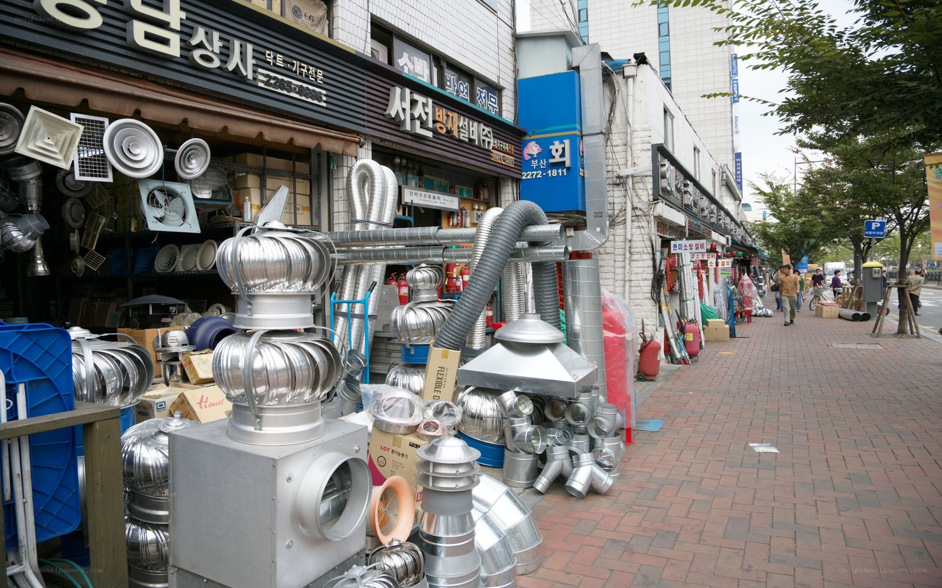 Hardware store on a city street