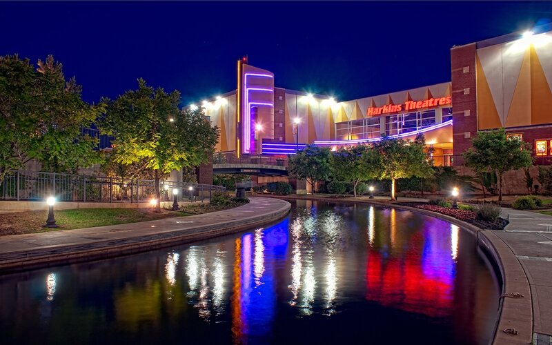 Harkins Theatres at night