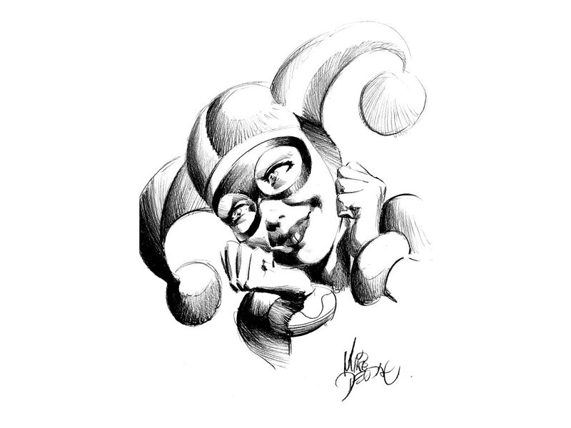 Harlequin Character Sketch