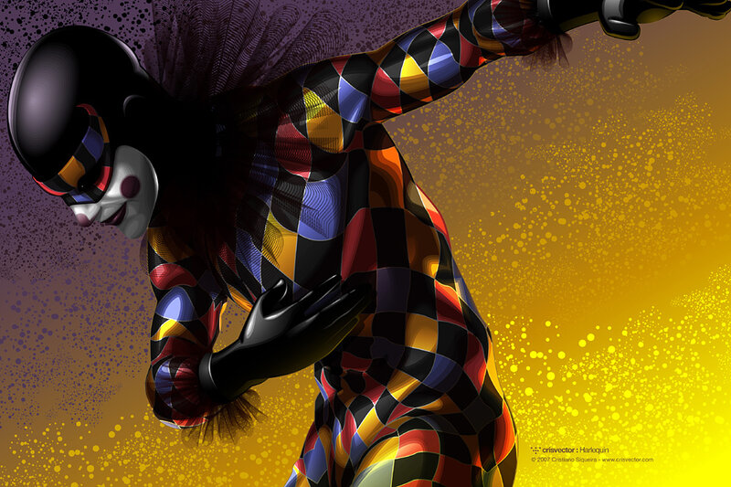 Harlequin in motion
