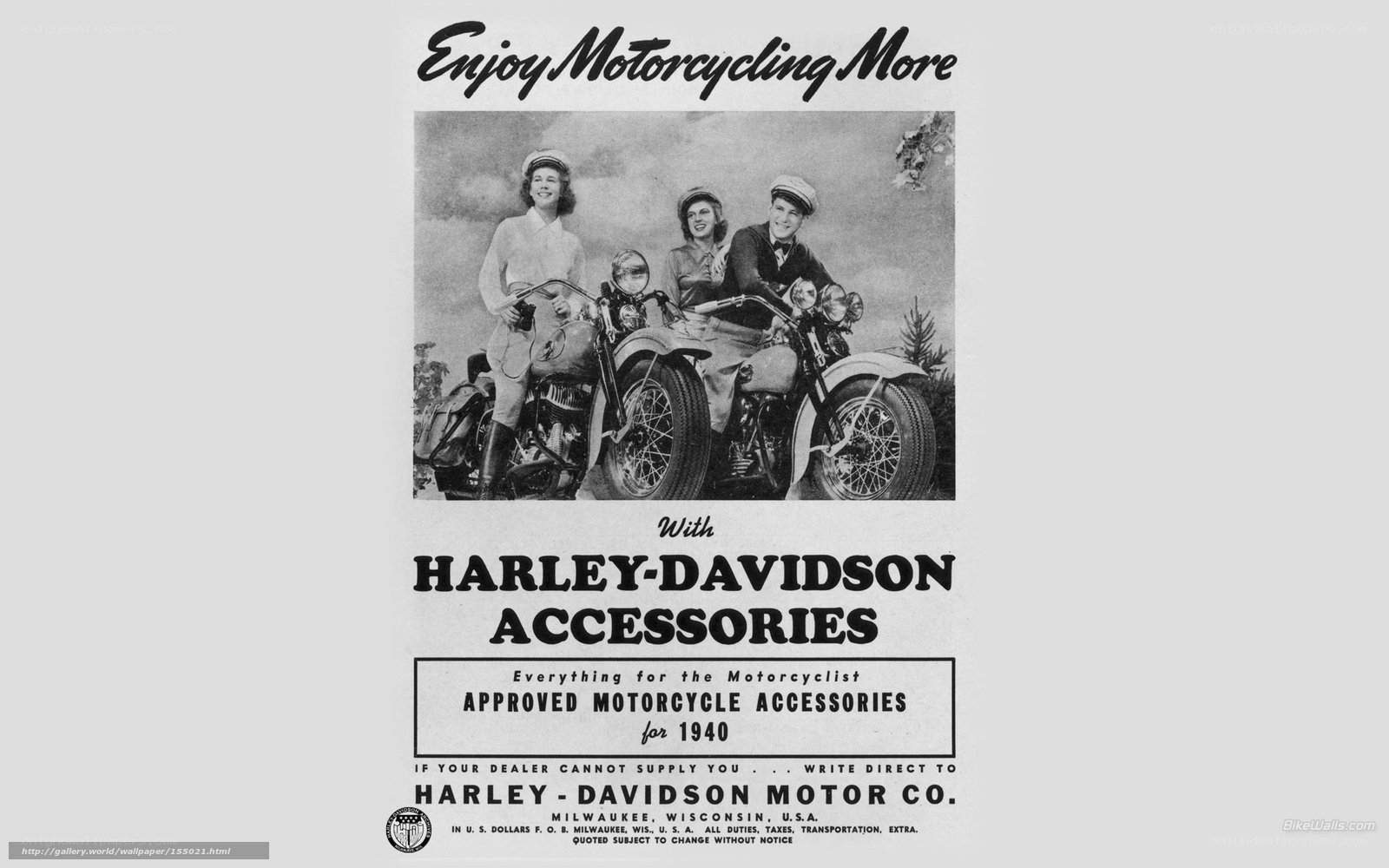 Harley-Davidson 1940 ad