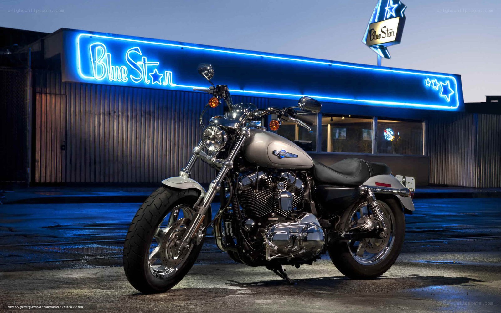 Harley-Davidson at Blue Star diner