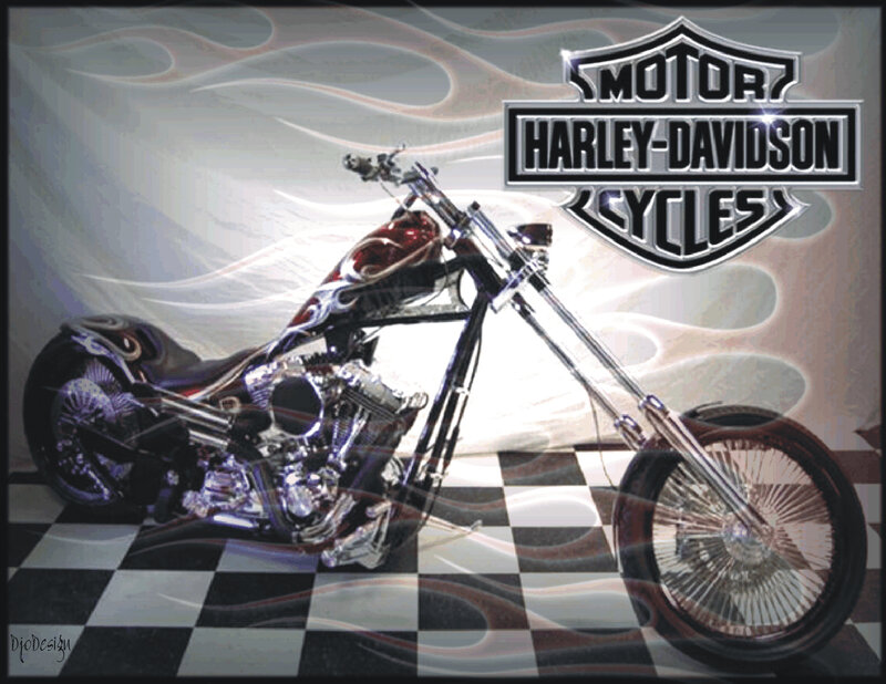 Harley-Davidson chopper motorcycle