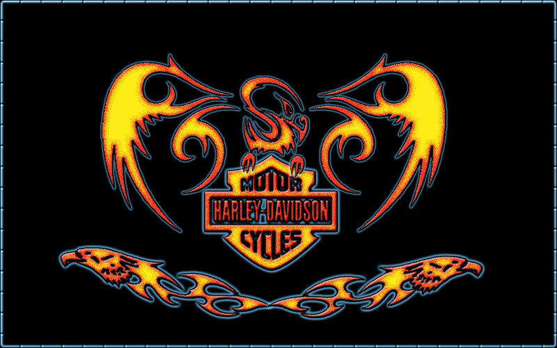 Harley-Davidson flame eagle logo