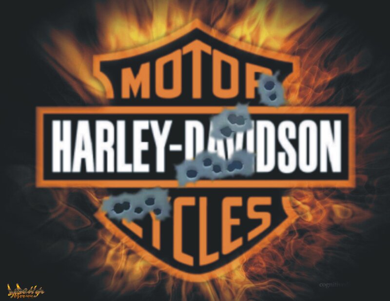 Harley-Davidson Logo — Black, Aggressive