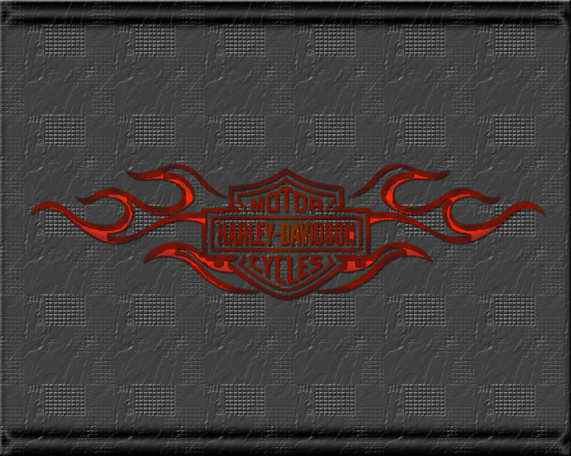 Harley-Davidson Logo — Black, Bold, Digital Art