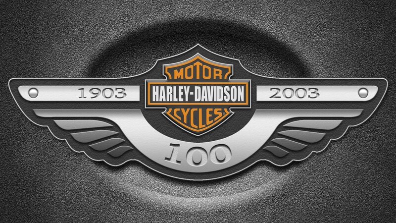 Harley-Davidson Logo — Black, Dramatic, 3d Render