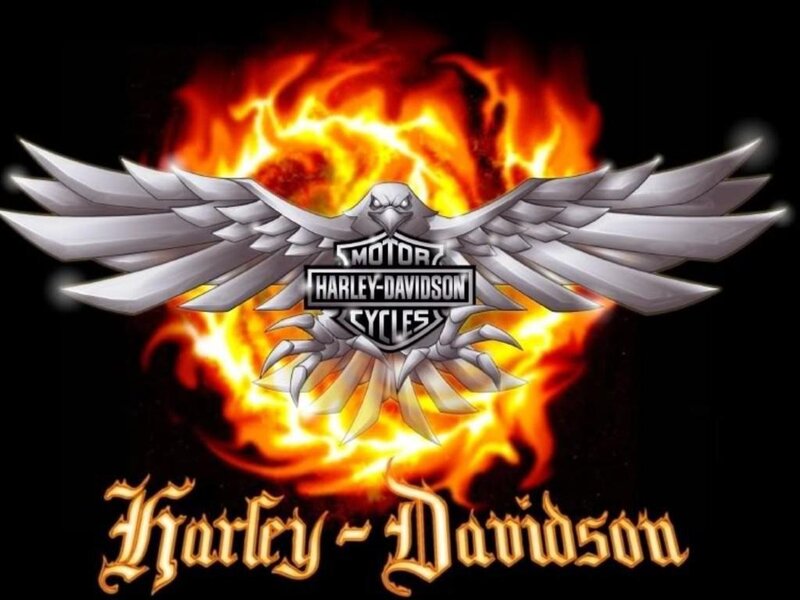Harley-Davidson Logo — Black, Dramatic
