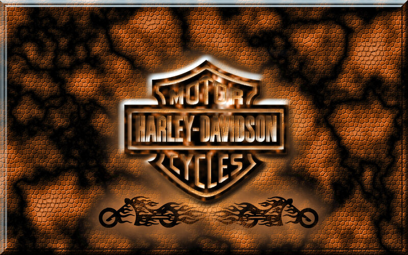 Harley-Davidson Logo — Brown, Dramatic