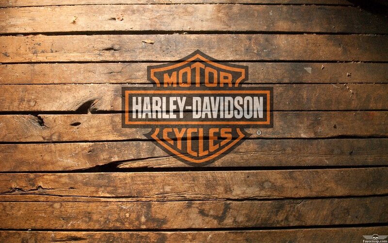Harley-Davidson Logo — Brown, Rustic