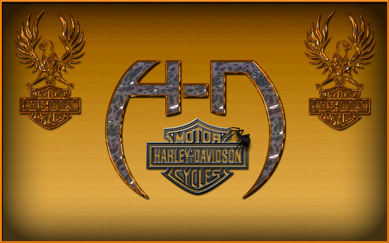 Harley-Davidson Logo — Gold, Bold