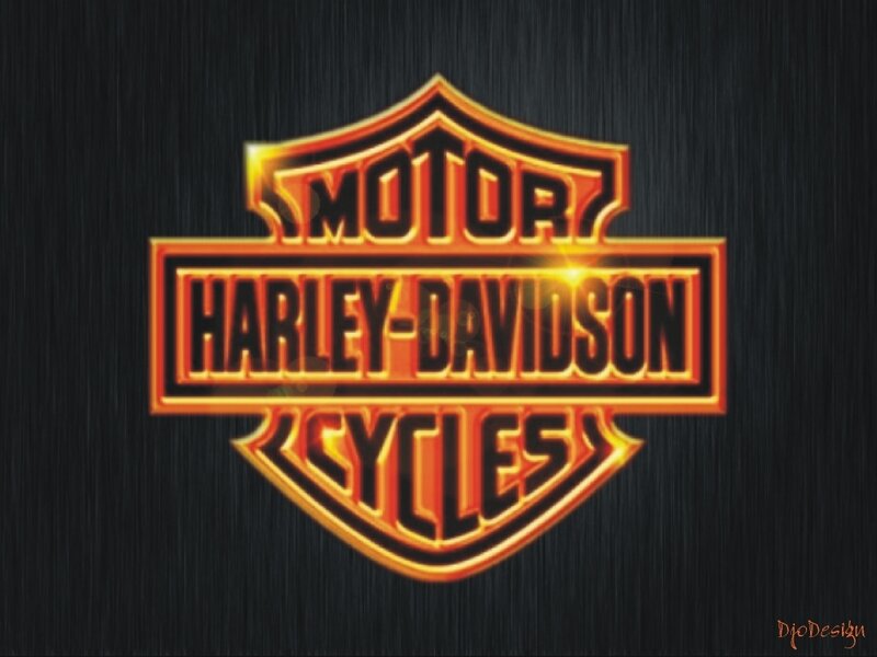 Harley-Davidson logo on dark background