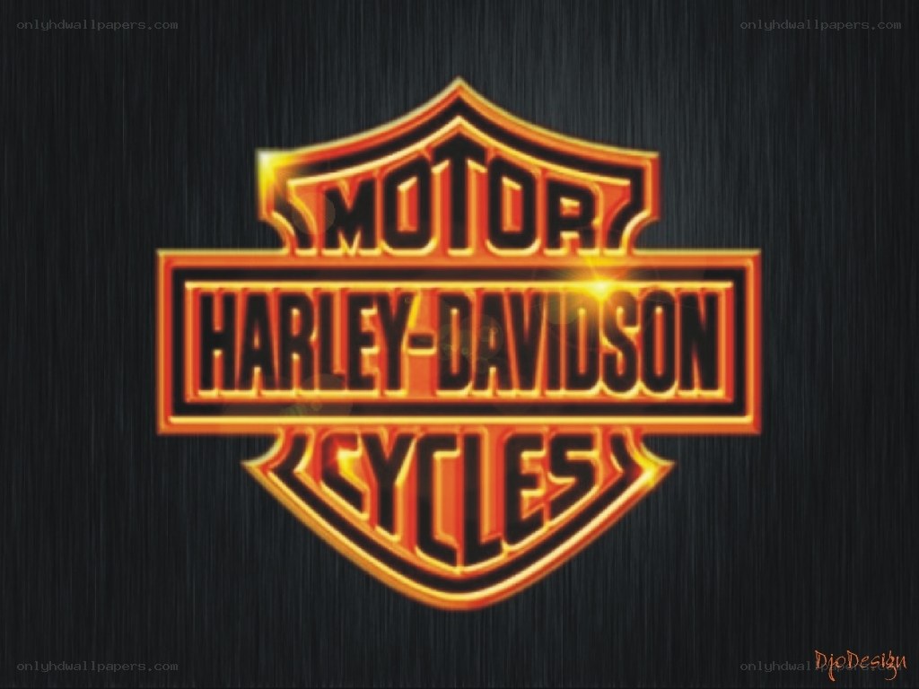 Harley-Davidson logo on dark background