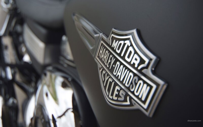 Harley-Davidson logo on motorcycle