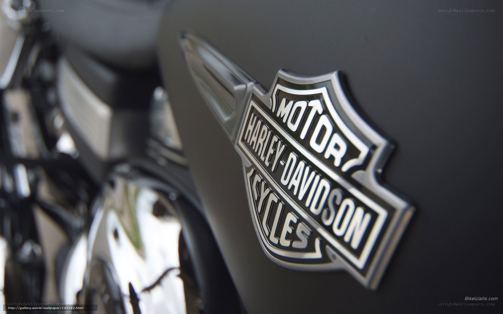 Harley-Davidson logo on motorcycle