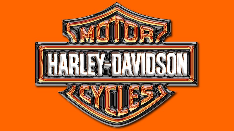 Harley-Davidson Logo — Orange