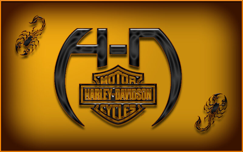 Harley-Davidson logo with scorpions