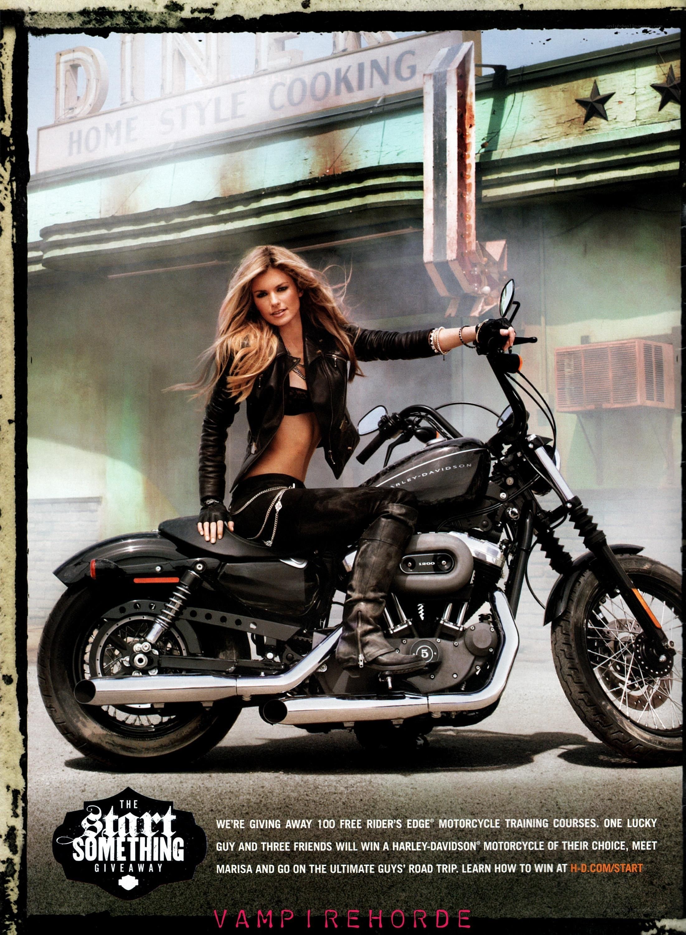 Harley-Davidson motorcycle ad