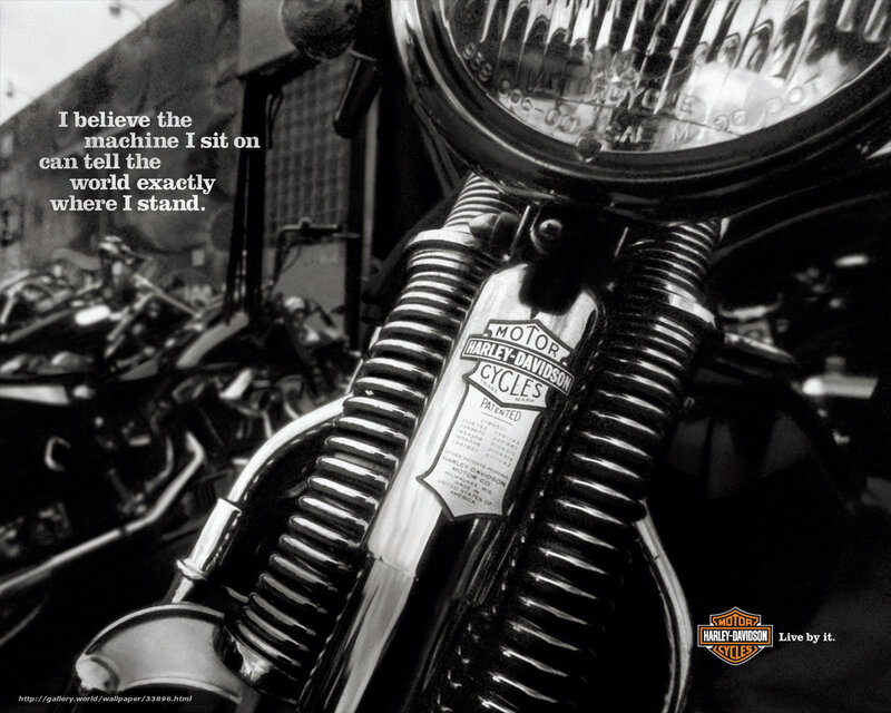 Harley-Davidson motorcycle ad