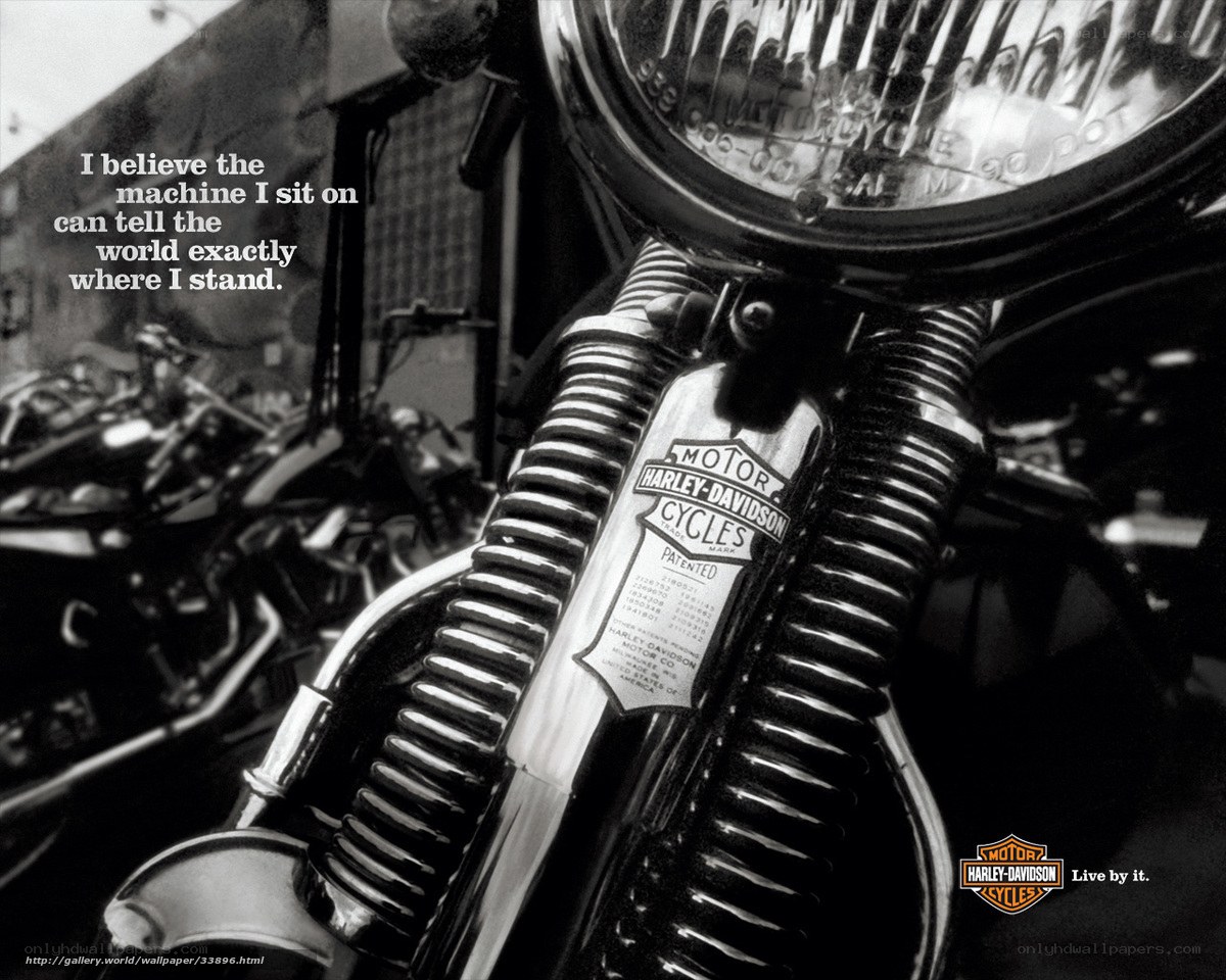 Harley-Davidson motorcycle ad