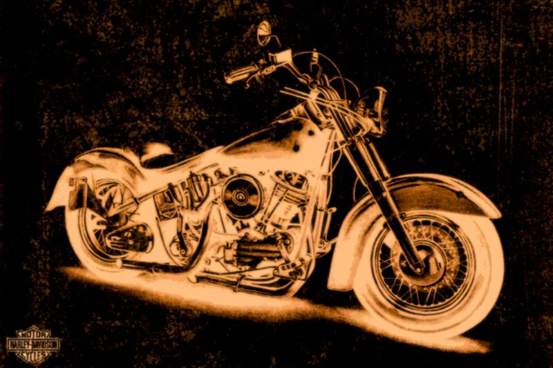 Harley-Davidson motorcycle artwork