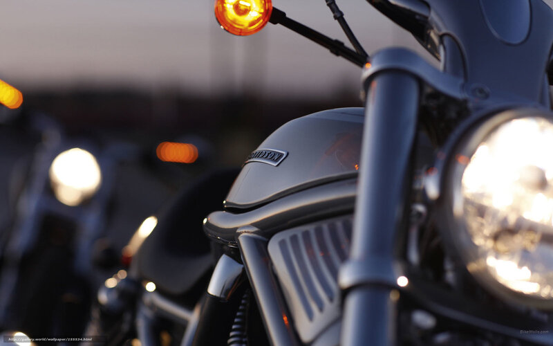 Harley-Davidson motorcycle at dusk