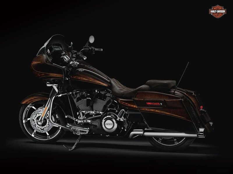 Harley-Davidson Motorcycle — Black, Dramatic, Photograph