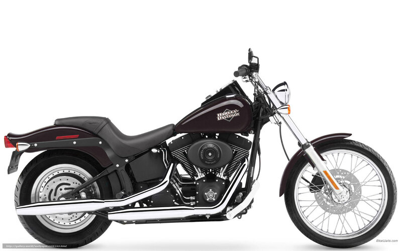 Harley-Davidson Motorcycle — Black, Neutral, Photograph, Seat, Engine, Wheel