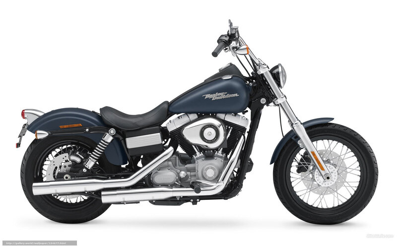Harley-Davidson Motorcycle — Blue, Neutral, Photograph