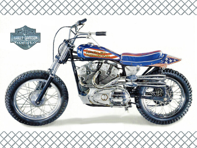 Harley-Davidson Motorcycle — Blue, Neutral