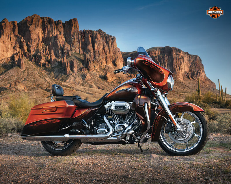 Harley-Davidson Motorcycle — Brown