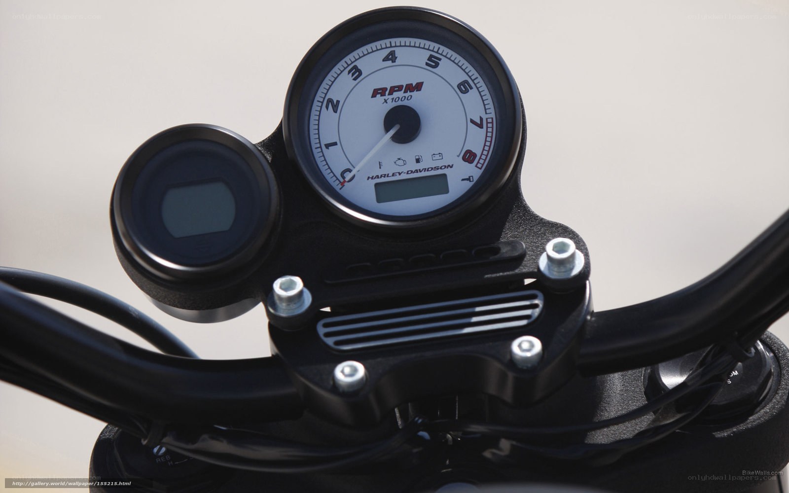 Harley-Davidson motorcycle dashboard