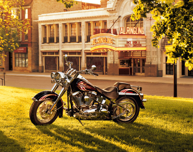 Harley-Davidson Motorcycle — Green