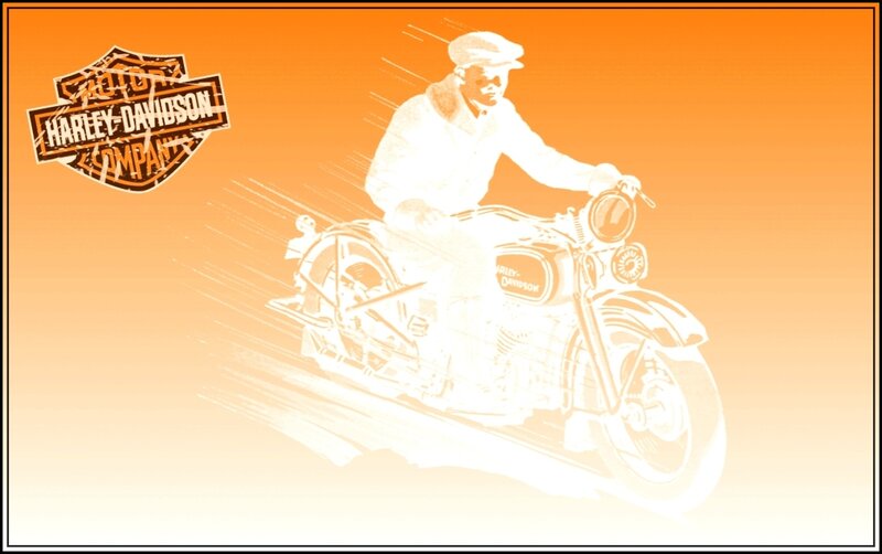 Harley-Davidson motorcycle illustration