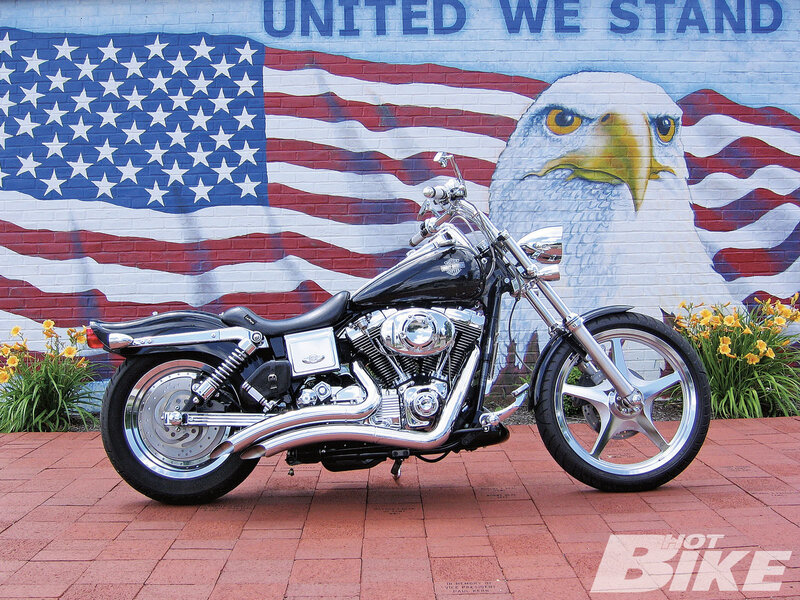Harley-Davidson motorcycle in front of mural