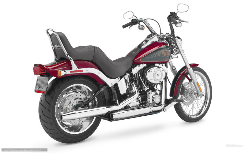 Harley-Davidson Motorcycle — Maroon, Neutral