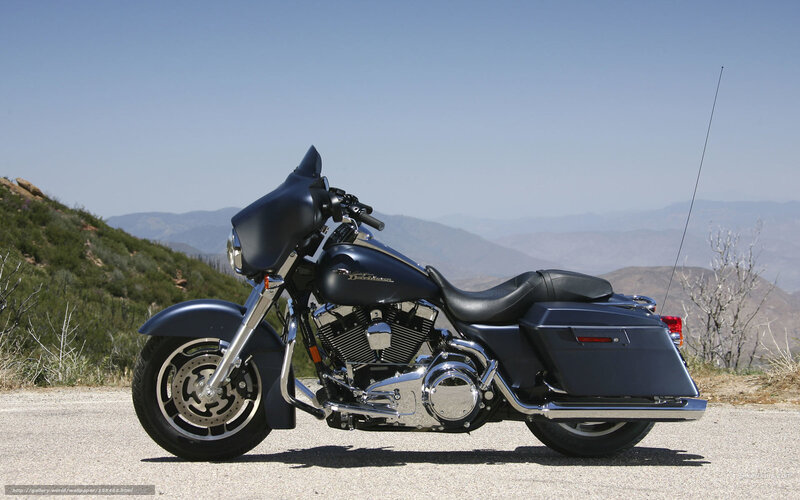 Harley-Davidson motorcycle on mountain road