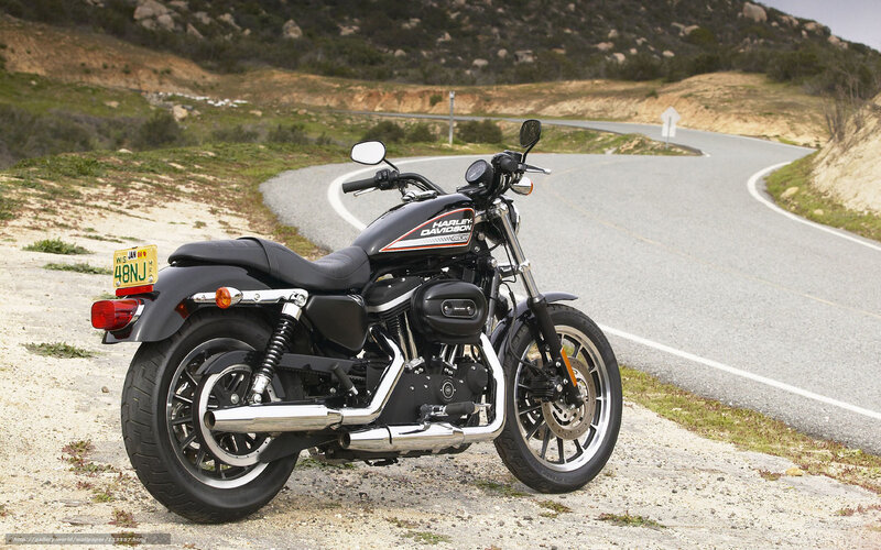 Harley-Davidson motorcycle on road