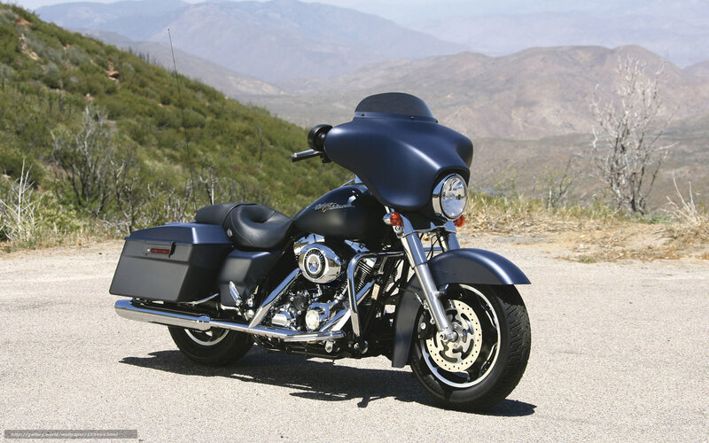 Harley-Davidson motorcycle on road