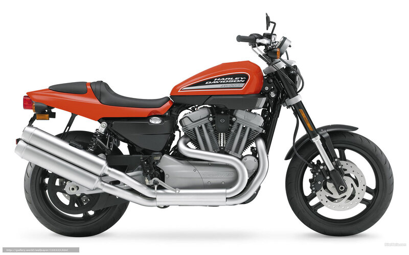 Harley-Davidson Motorcycle — Orange, Neutral
