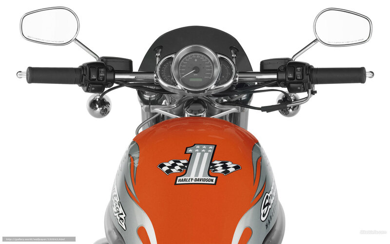 Harley-Davidson Motorcycle — Orange