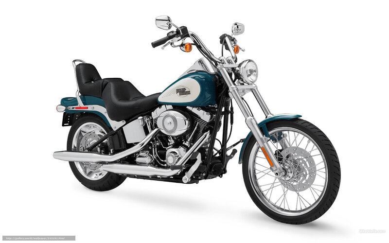 Harley-Davidson Motorcycle — Teal, Neutral