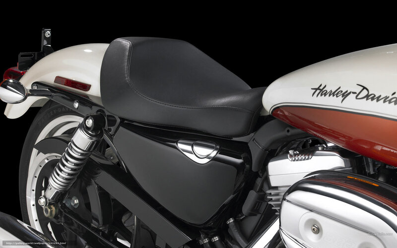 Harley-Davidson Motorcycle — White