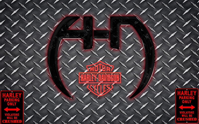 Harley-Davidson parking sign