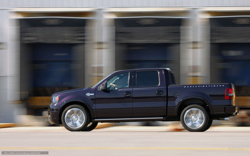 Harley-Davidson pickup truck in motion